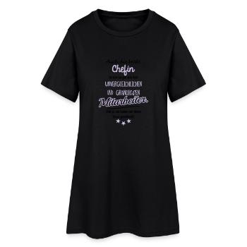 Beste Chefin Tasse - Frauen T-Shirt-Kleid - Schwarz - Vorne