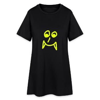 Le visage de Vampire - Robe T-shirt Femme - noir - Devant
