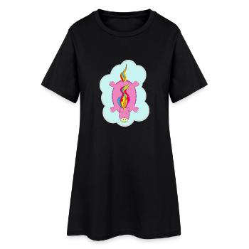 licorne - Robe T-shirt Femme - noir - Devant