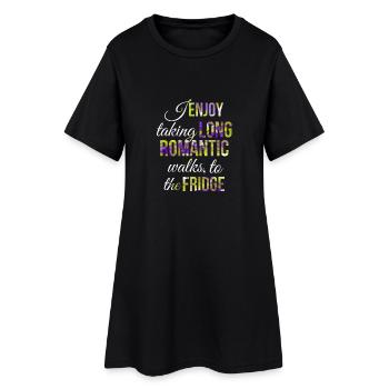 J'aime faire de longues ... - imagées - Funny Quotes - Robe T-shirt Femme - noir - Devant