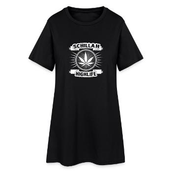 Schillah - Highlife blanc 01 - Robe T-shirt Femme - noir - Devant