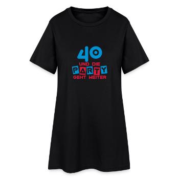 40 years and the party continues ... - Women’s T-Shirt Dress - black - Front