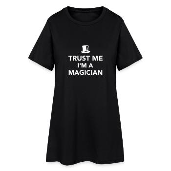 Trust me I'm a Magician - Robe T-shirt Femme - noir - Devant