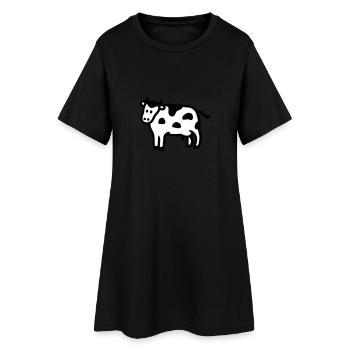 Kuh - Robe T-shirt Femme - noir - Devant