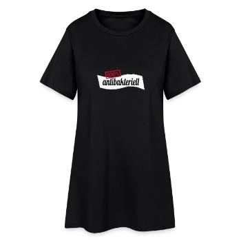 100% antibakteriell gegen Krankheit Geschenk - Frauen T-Shirt-Kleid - Schwarz - Vorne