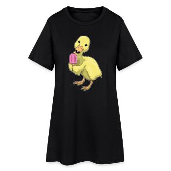 Duck Popsicles - Women’s T-Shirt Dress - black - Front