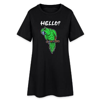 Vogel Spruch Papagei Tierliebhaber Haustier Zoo - Frauen T-Shirt-Kleid - Schwarz - Vorne