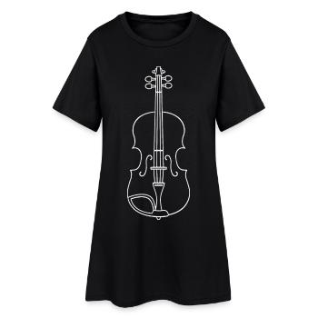 Fiddle Sketch - Women’s T-Shirt Dress - black - Front