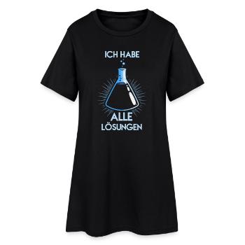 Chimie Chimiste Professeur de chimie Drôle de science - Robe T-shirt Femme - noir - Devant