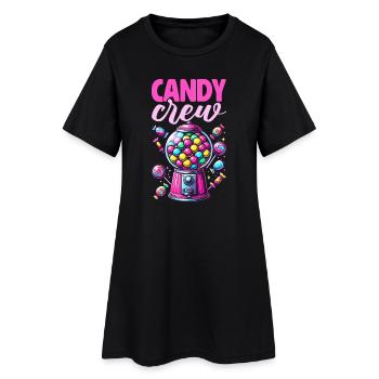 Candy Crew Décoration Candy Lover Sweet Tooth - Robe T-shirt Femme - noir - Devant