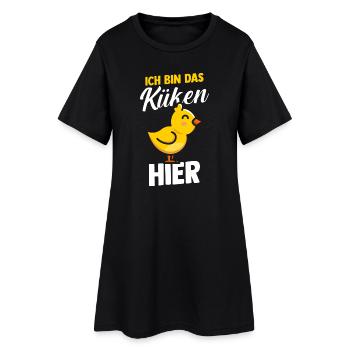 Éleveur de poulets Éleveur de ferme poussins - Robe T-shirt Femme - noir - Devant