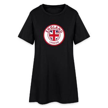 Emblème de Londres de l’Angleterre - Robe T-shirt Femme - noir - Devant