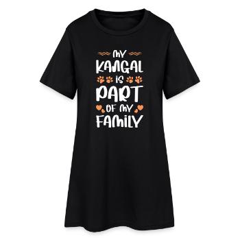 Mon Kangal appartient à la famille - Robe T-shirt Femme - noir - Devant