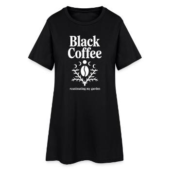 Jardin de réanimation du café noir - Robe T-shirt Femme - noir - Devant