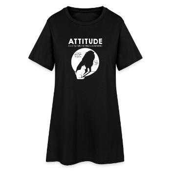 Attitude - Cat - Robe T-shirt Femme - noir - Devant