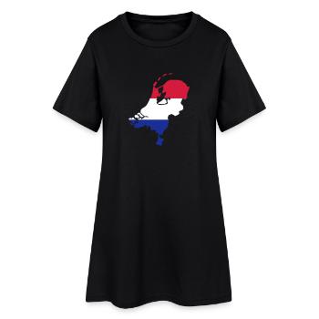 Pays-Bas - Robe T-shirt Femme - noir - Devant