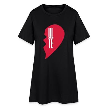 Soul Mate Couple Shirt - Frauen T-Shirt-Kleid - Schwarz - Vorne