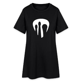 MelodyHarmonyRhythm Logo - Frauen T-Shirt-Kleid - Schwarz - Vorne