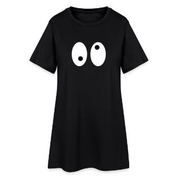Eyes - Women’s T-Shirt Dress - black - Front