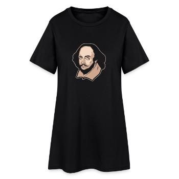 Théâtre dramatique de Shakespeare littérature - Robe T-shirt Femme - noir - Devant