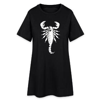 Skorpion Symbol Illustration Tiere Grafik Icon - Frauen T-Shirt-Kleid - Schwarz - Vorne