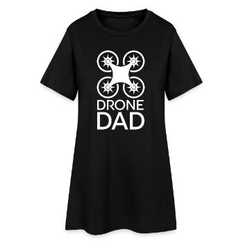 Drone Papa Cool Papa Drôle Dictons Volant Logo - Robe T-shirt Femme - noir - Devant
