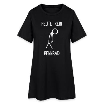 Heute kein Rennrad Fahrrad Rennradfahrer - Frauen T-Shirt-Kleid - Schwarz - Vorne