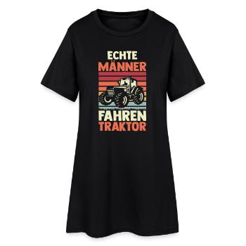 Tractor Farmer Farmer Tractor Driver Tractor - Women’s T-Shirt Dress - black - Front