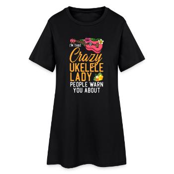 Hawaiian Ukulele Uke I'm That - Frauen T-Shirt-Kleid - Schwarz - Vorne