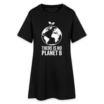 There is no plan B, climate protection - Women’s T-Shirt Dress - black - Front