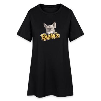 Logo du Bulldog de Buddy - Robe T-shirt Femme - noir - Devant