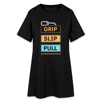 Grip Slip Pull en Pastel - Robe T-shirt Femme - noir - Devant