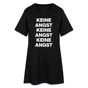 KEINE ANGST NIE WIEDER IST JETZT WEIß NO NZS / AFD - Frauen T-Shirt-Kleid - Schwarz - Vorne