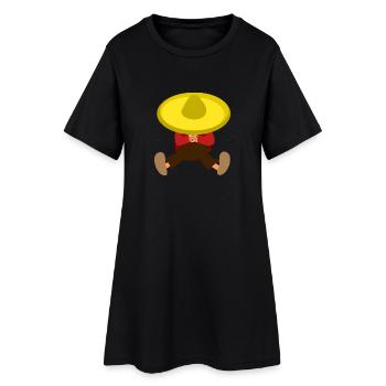 Mexicain fait la sieste - Robe T-shirt Femme - noir - Devant