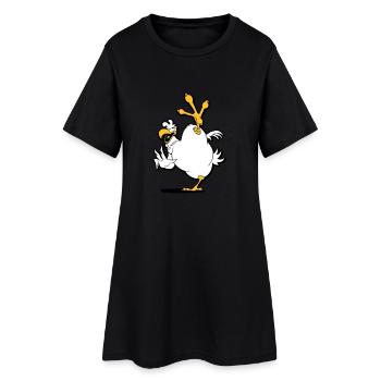 kung_fu_chicken - Women’s T-Shirt Dress - black - Front