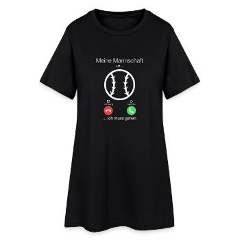 Geschenk Anruf Volleyball Mannschaft ruft - Frauen T-Shirt-Kleid - Schwarz - Vorne