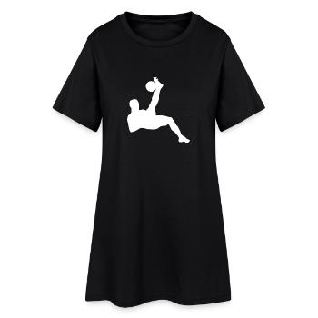 Joueur de football Joueur de soccer Soccer Joueur de football - Robe T-shirt Femme - noir - Devant
