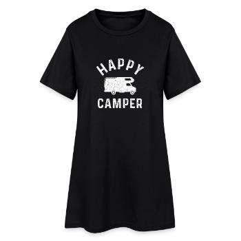 Heureux Camper WOMO caravane Camper cadeau - Robe T-shirt Femme - noir - Devant
