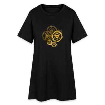 Trépignons Steampunk - Robe T-shirt Femme - noir - Devant