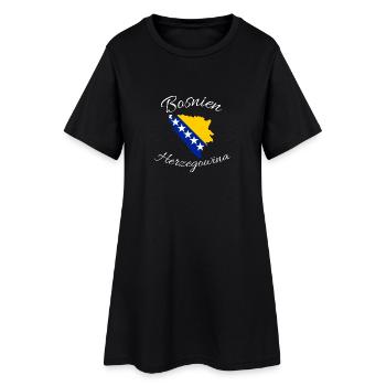 Bosnie-Herzégovine - Robe T-shirt Femme - noir - Devant