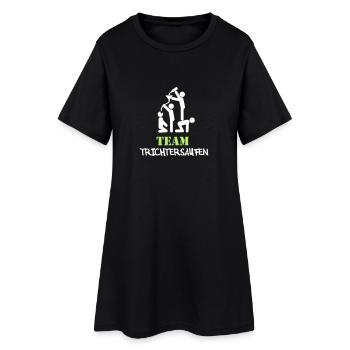 Team Trichtersaufen lustiger Malle Party JGA - Frauen T-Shirt-Kleid - Schwarz - Vorne