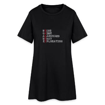Urbex in words - Women’s T-Shirt Dress - black - Front