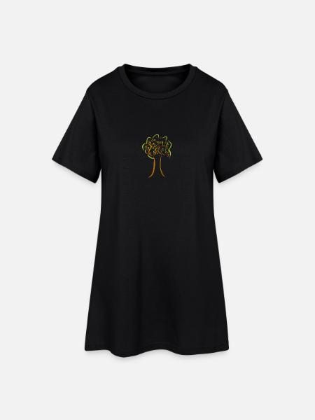 arbre - Robe T-shirt Femme - noir