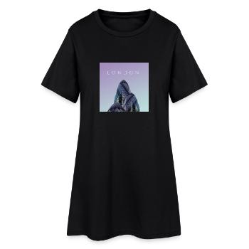London poster - Women’s T-Shirt Dress - black - Front