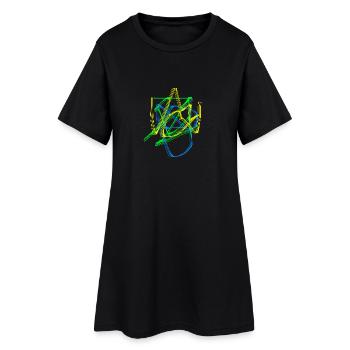 Graffiti - Robe T-shirt Femme - noir - Devant