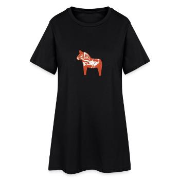 cheval Dala - Robe T-shirt Femme - noir - Devant