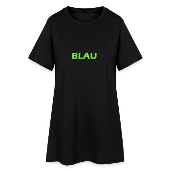 BLEU EN SCÉNARIO VERT - Robe T-shirt Femme - noir - Devant