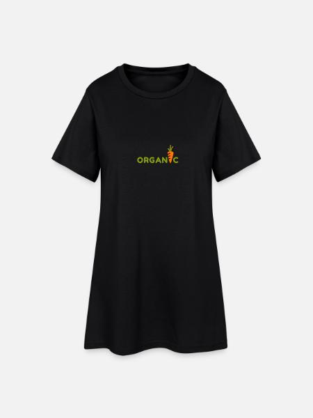 Organique. Bio. Mangez. - Robe T-shirt Femme - noir