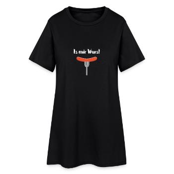 Est-ce que je suis saucisse - Robe T-shirt Femme - noir - Devant