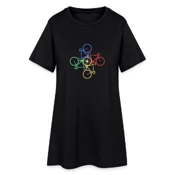 Bicycle Bike Bike Sport Gift Gift Idea Color - Women’s T-Shirt Dress - black - Front